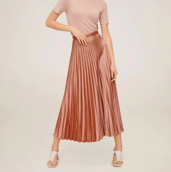 🔥Last 3🔥MANGO  Pleated Maxi skirt - Picture 5 of 8
